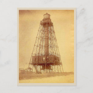 Carte Postale Phare de Sand Key Floride photo historique vintage