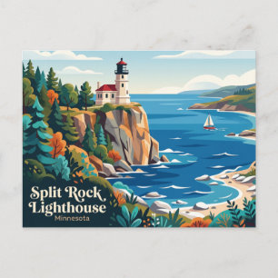 Carte Postale Phare de Split Rock Lighthouse State Park USA