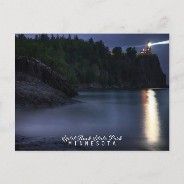 Carte Postale Phare de Split Rock Minnesota (Devant)