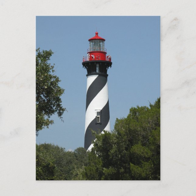 Carte Postale Phare de St Augustine en Floride (Devant)