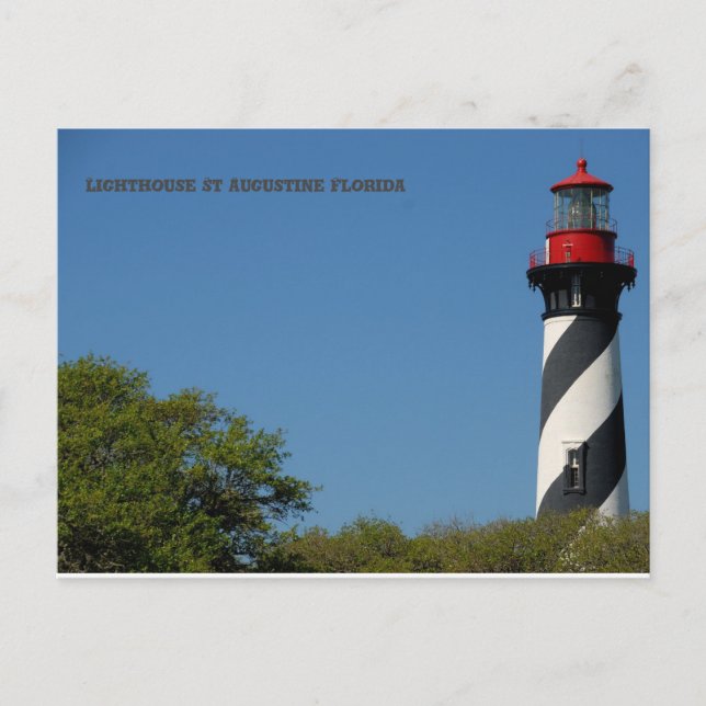 Carte Postale Phare de St Augustine Floride (Devant)