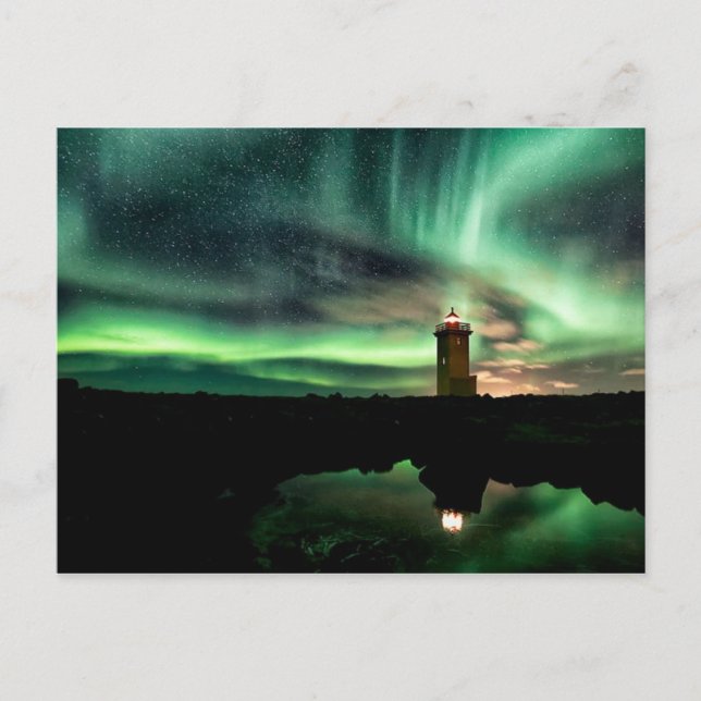 Carte Postale Phare de Stafnesvegur (Devant)