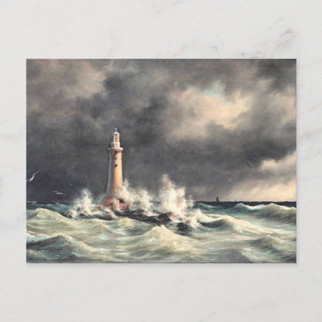 Carte Postale Phare de Stora Balt, art (Devant)