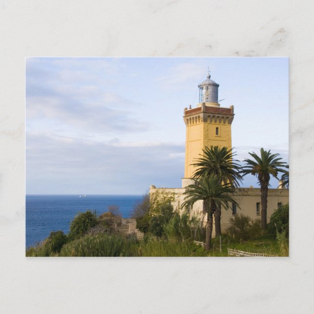 Carte Postale Phare de Tanger au Maroc à Casquette Spartel (Devant)