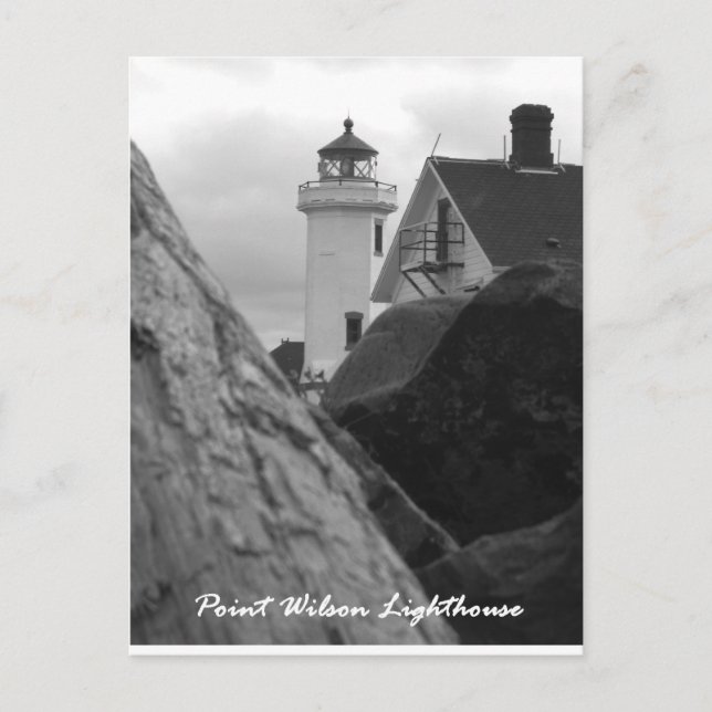 Carte Postale Phare de Wilson de point, port Townsend, Orégon (Devant)