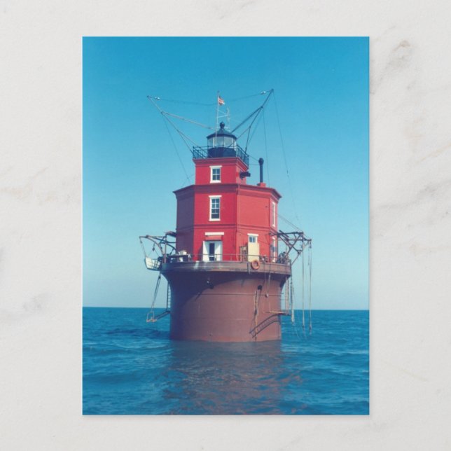 Carte Postale Phare de Wolf Trap (Devant)