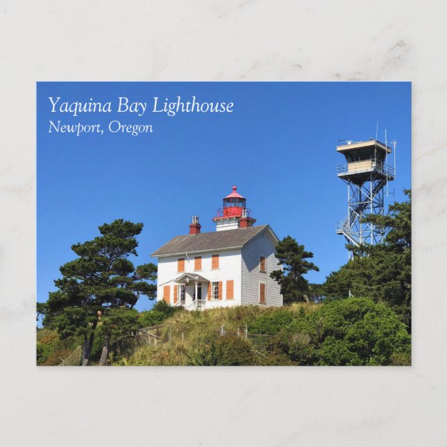Carte Postale Phare de Yaquina Bay, Newport, Oregon (Devant)