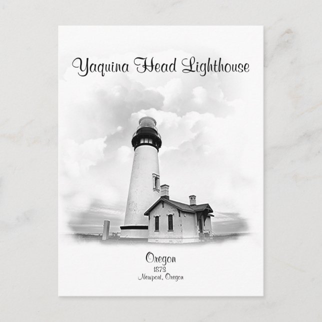 Carte Postale Phare de Yaquina Head - Oregon (Devant)