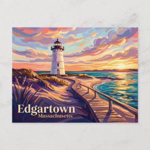 Carte Postale Phare d'Edgartown USA