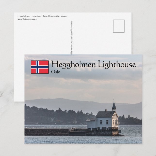 Carte Postale Phare d'Oslo (Devant / Derrière)