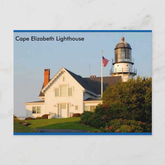 Carte Postale Phare du Cap Elizabeth (Devant)