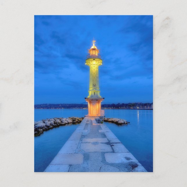 Carte Postale Phare du Paquis, Genève, Suisse (Devant)