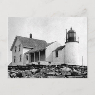 Carte Postale Phare du port d'hiver