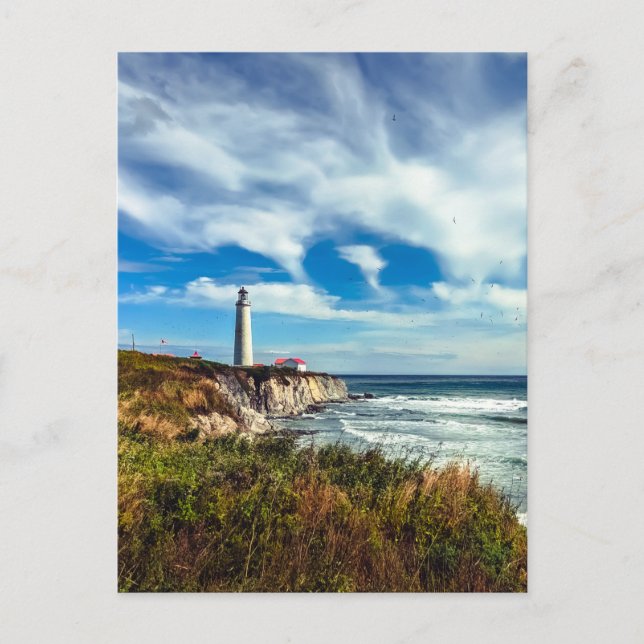 Carte Postale Phare en Gaspé, Québec - Photographie de voyage (Devant)