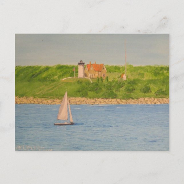 Carte Postale Phare II de point de Nobska (Devant)
