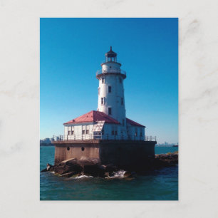 Carte Postale Phare, Jetée de la Marine de Chicago