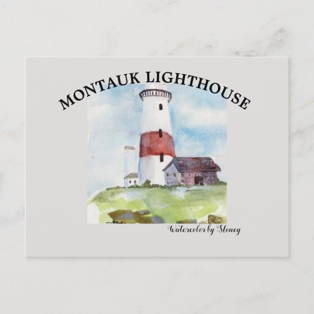 Carte postale Phare Montauk (Devant)