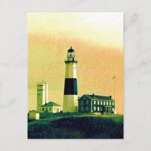 Carte Postale phare montauk vers le haut
