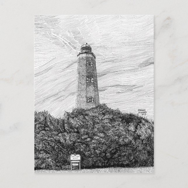 Carte Postale Phare Old Cape Henry (Devant)
