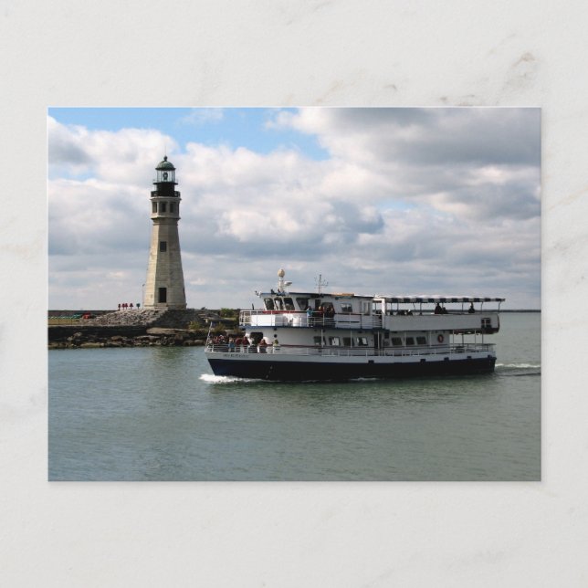 Carte Postale Phare principal de Miss Buffalo et Buffalo (Devant)