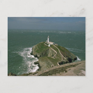 Carte Postale Phare, South Stack, Anglessy, Nord du Pays de Gall