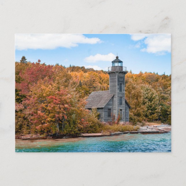 Carte Postale Phares | Grand Island East Channel Light (Devant)