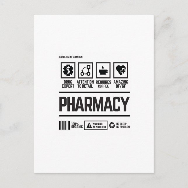 Carte Postale pharmacie (Devant)