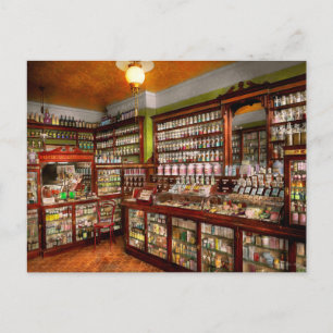 Carte Postale Pharmacie - La pharmacie de M. Jones 1907