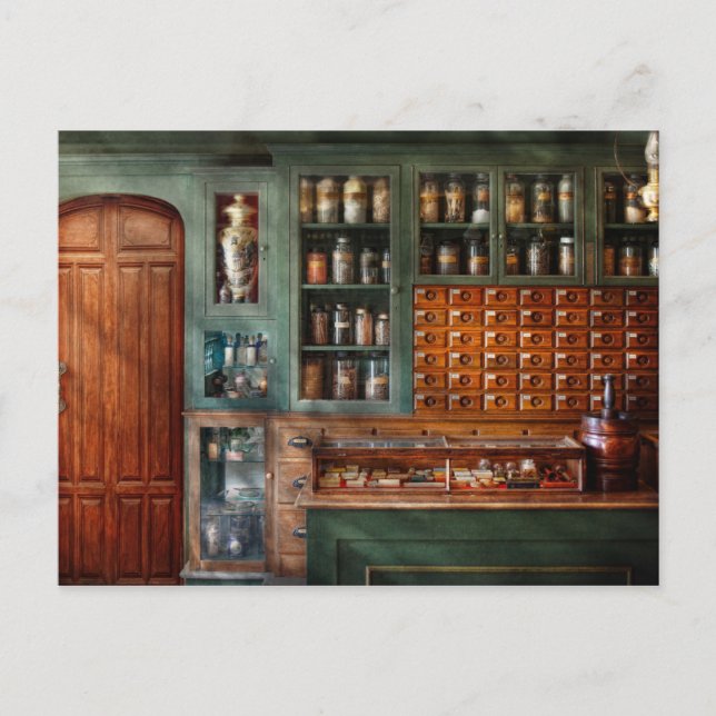 Carte Postale Pharmacie - Médecine - Produits pharmaceutiques (Devant)