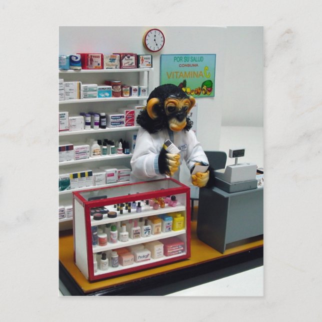 Carte Postale pharmacien (Devant)