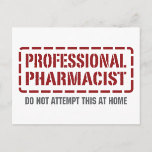 Carte Postale Pharmacien professionnel