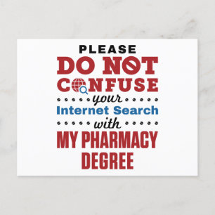 Carte Postale Pharmacienne Drôle Citation Digne de pharmacie
