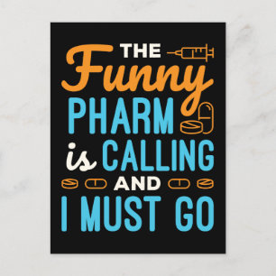 Carte Postale Pharmacienne Pharmacie Tech Funny Pharm est appelé