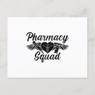 Carte Postale Pharmacist Technician Medicine Tech Équipe de phar