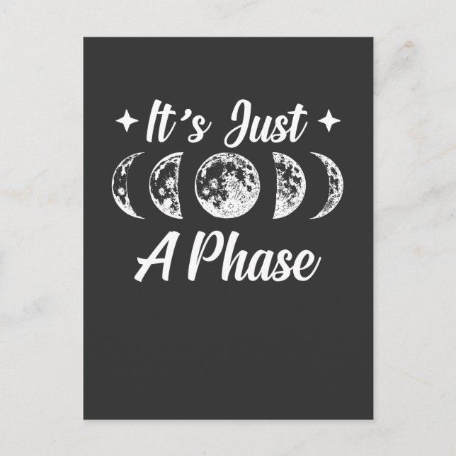 Carte Postale Phases de la lune Astronomie Terre Système solaire (Devant)
