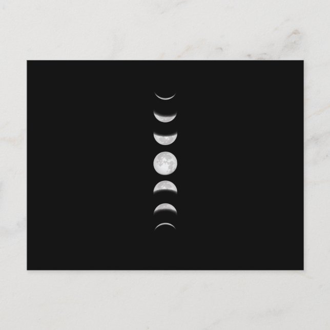 Carte Postale Phases de lune (Devant)