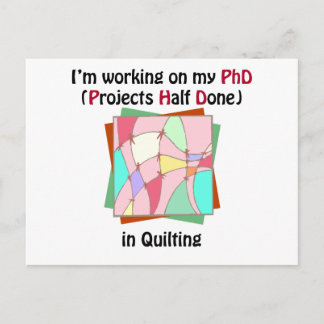 Carte Postale PhD en quadrillage