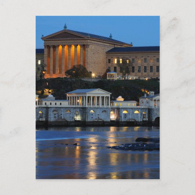 Carte Postale Philadelphie Art Museum et Fairmount Water Works (Devant)