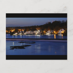 Carte Postale Philadelphie Boathouse Row à Twilight