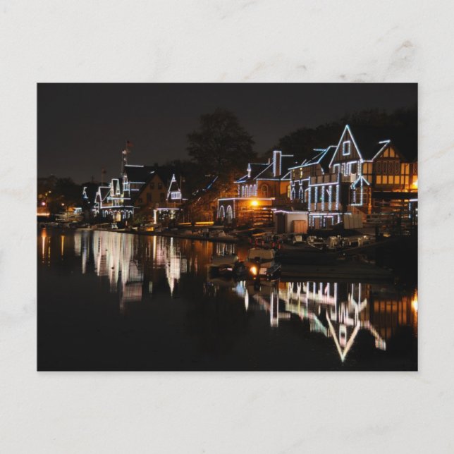 Carte Postale Philadelphie Boathouse Row Au coucher Du Soleil (Devant)