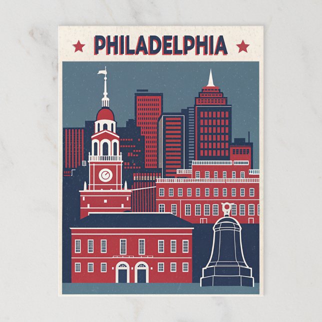 Carte Postale Philadelphie : Le berceau de la liberté (Créateur téléchargé)