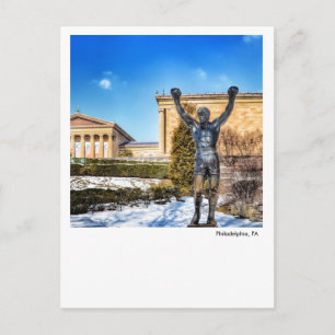 Carte Postale Philadelphie PA - Statue rocheuse