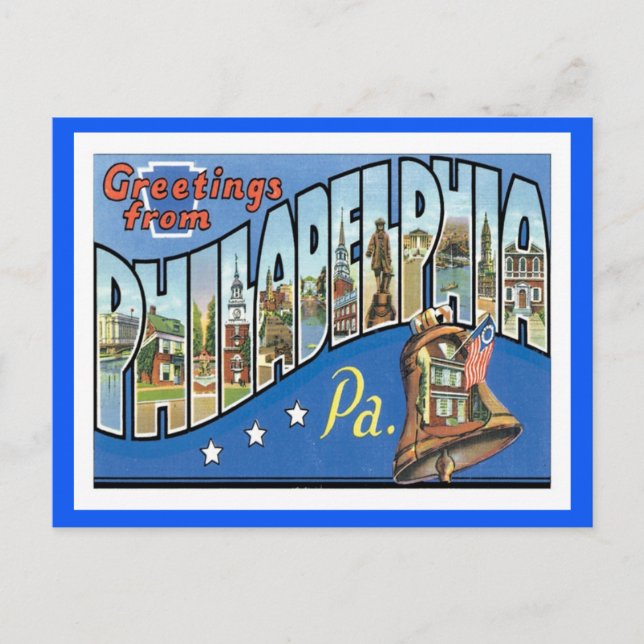 Carte Postale Philadelphie Pennsylvanie États-Unis (Devant)