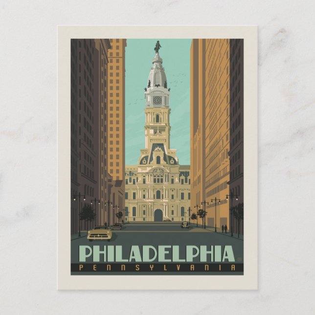 Carte Postale Philadelphie, Pennsylvanie | Hôtel de ville (Devant)