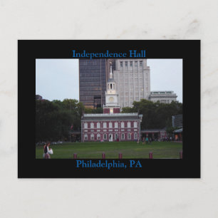 Carte postale Philadelphie, salle de l'Indépendanc