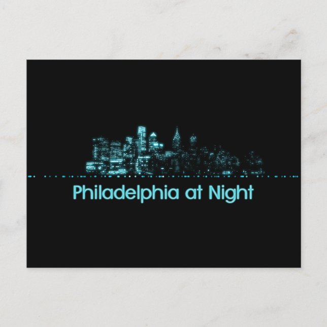 Carte Postale Philadelphie Skyline (Devant)