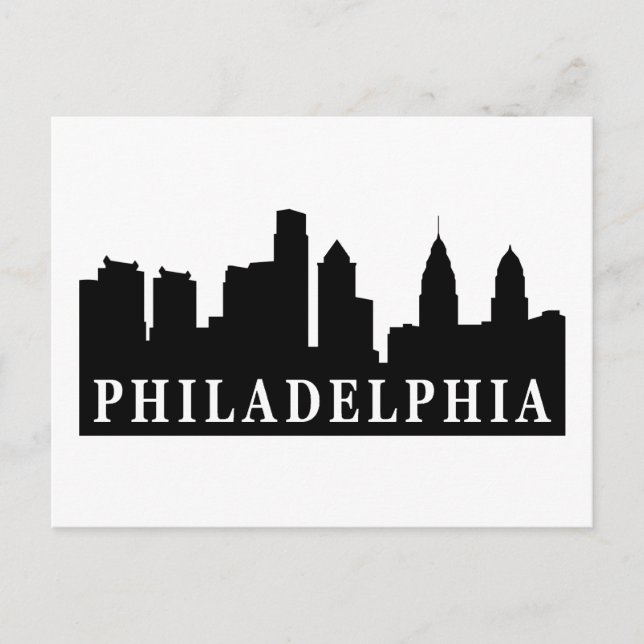 Carte Postale Philadelphie Skyline (Devant)