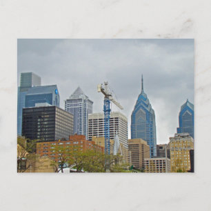 Carte Postale Philadelphie Skyline de la promenade fluviale