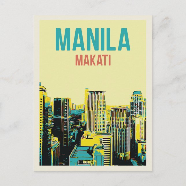 Carte Postale Philippines, Metro Manila, Ville de Makati (Devant)