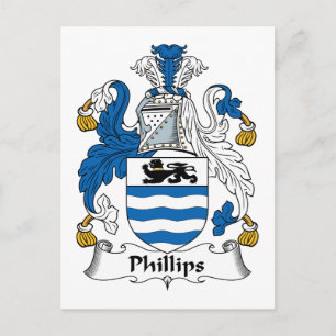 Carte Postale Phillips Family Crest